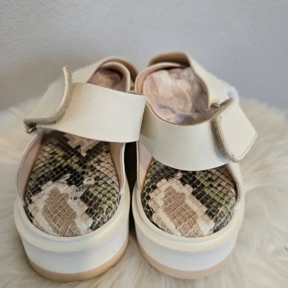 AGL Maya Criss Cross Platform Leather Sandal - Picture 5 of 10